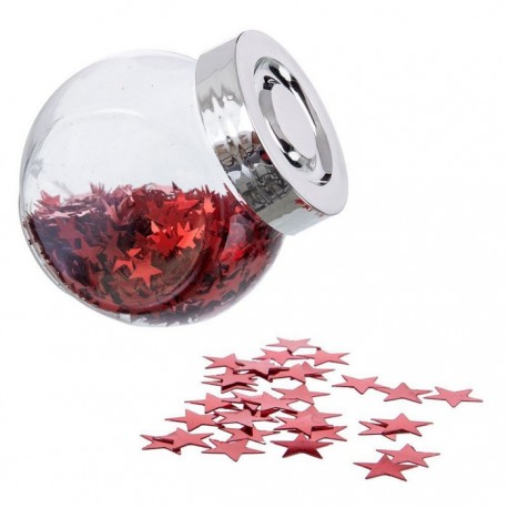 Bote Estrellas color Rojo 5,50 X 8 X 8 Cm