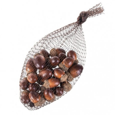 24 Bolsa Piñas Y Bellotas