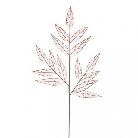 Rama Hojas Tejido Rosa 90 Cm