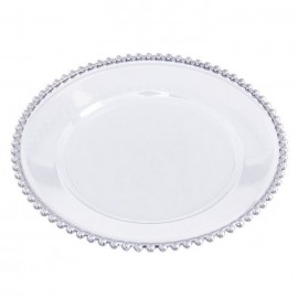 Frutero Redondo Plástico Plata 32 X 32 X 3 Cm Frutero Redondo Plástico Plata 32 X 32 X 3 Cm
