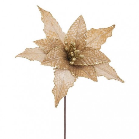 Flor Poinsettia Tejido 25 X 47 Cm