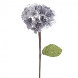 Flor Hortensia Tejido Plata 15 X 63 Cm Flor Hortensia Tejido Plata 15 X 63 Cm
