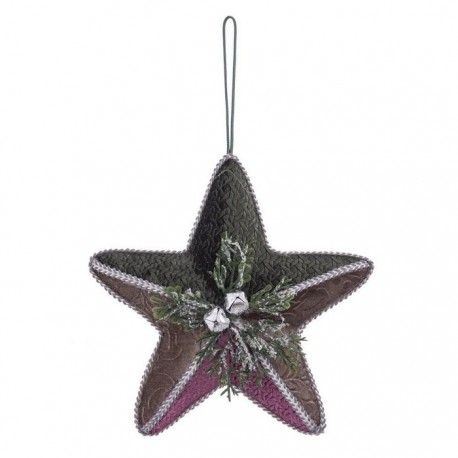 Colgante Estrella Con Piña 18 X 6 X 18 Cm