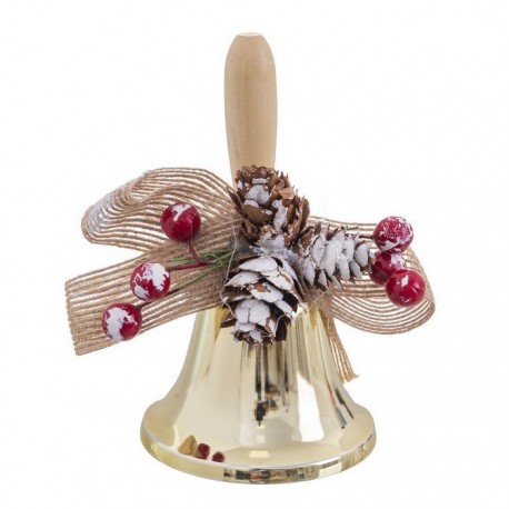 Campana Con Mango Oro 8 X 6,50 X 12 Cm