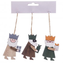 Reyes Magos de Madera 14 X 18 X 1 Cm Reyes Magos de Madera 14 X 18 X 1 Cm