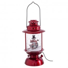 Farol Muñeco de Nieve 24 X 42 Cm Farol Muñeco de Nieve 24 X 42 Cm