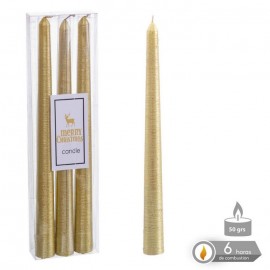 Vela Candelabro Oro Navidad 1,80 X 25 Cm Vela Candelabro Oro Navidad 1,80 X 25 Cm