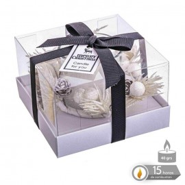 Vela De Cristal Muerdago 10,50 X 10,50 X 6,70 Cm Vela De Cristal Muerdago 10,50 X 10,50 X 6,70 Cm