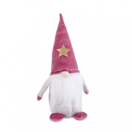 Figura Papa Noel De Pie Tejido 25 Cm