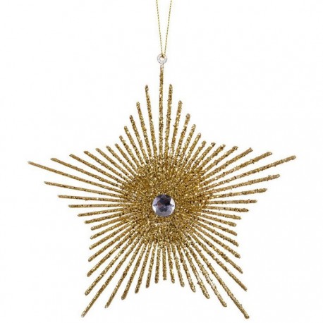 Colgante Estrella Acrílico Oro 18,50 Cm