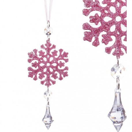 Colgante Estrella Rosa 15 Cm