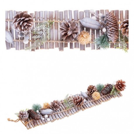 Colgante Puerta Piñas Nieve 50 X 10 X 6 Cm