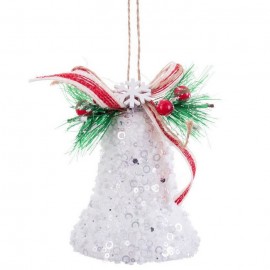 Colgante Campana Con Lazo Polyfoam 12 X 7 X 7 Cm
