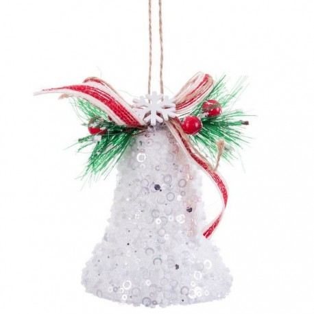 Colgante Campana Con Lazo Polyfoam 12 X 7 X 7 Cm