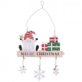 Colgante Papa Noel Madera 37 X 22 X 12 Cm Colgante Papa Noel Madera 37 X 22 X 12 Cm