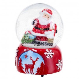 Bola Nieve Papa Noel Con Música 10,50 X 10,50 X 14,80 Cm