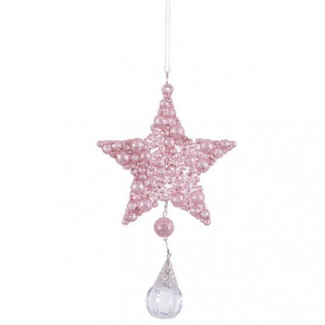 Colgante Estrella Con Lágrima Plástico 18 X 9,50 Cm