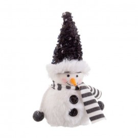Muñeco de Nieve Sentado 8 X 8 X 21 Cm