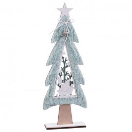 Árbol Con Tejido Madera 17 X 6 X 48 Cm