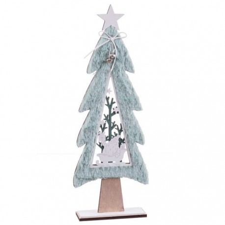 Árbol Con Tejido Madera 17 X 6 X 48 Cm