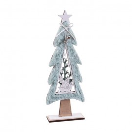 Árbol Con Tejido de Madera 13 X 5 X 36 Cm