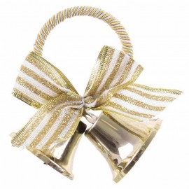 Colgante 2 Campanas Oro 12 X 6,50 X 14 Cm