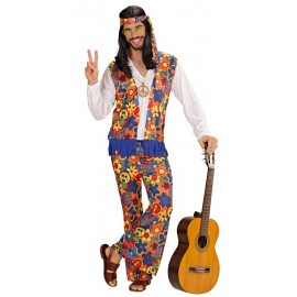 Disfraz de Hombre Hippie Multicolor Disfraz de Hombre Hippie Multicolor