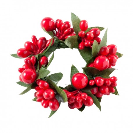 Coronita de frutos rojos para decoración de 7cm