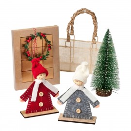 Cesta regalo contiente obsequios navideños Cesta regalo contiente obsequios navideños