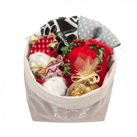 Pack regalo portavelas bailarinas foulard y chocolates