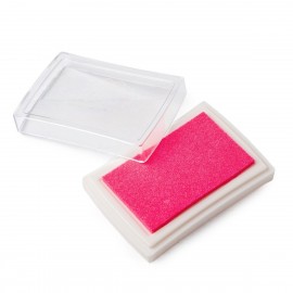 Almohadilla de tinta rosa para sellos 7,5x5,2cm