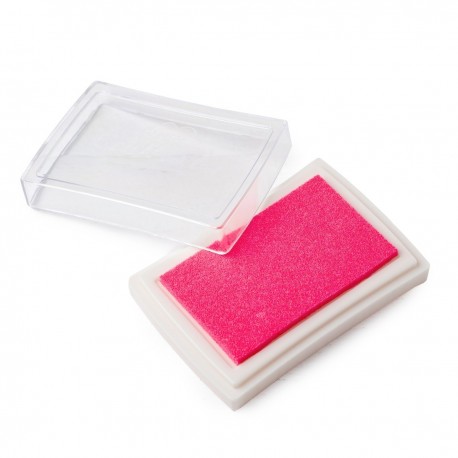 Almohadilla de tinta rosa para sellos 7,5x5,2cm