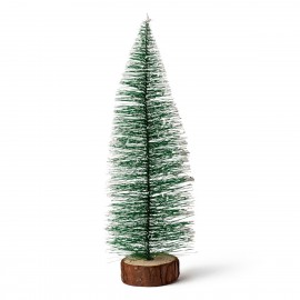 Árbol de Navidad 25cm base de madera 25x9x9cm