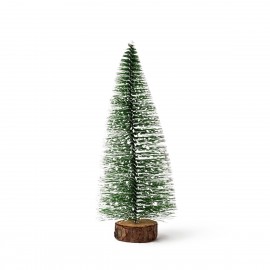 Árbol de Navidad 20cm base de madera 20x8x8cm