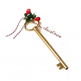 Rotulador en forma de llave dorada decorado para regalar 17,5x5x1cm Rotulador en forma de llave dorada decorado para regalar 17,5x5x1cm