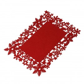 Bajo plato navideño rojo Mide 40x30cm