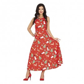 Disfraz de Red Xmas Dress Adulta Disfraz de Red Xmas Dress Adulta