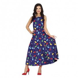 Disfraz de Blue Xmas Dress Adulta Disfraz de Blue Xmas Dress Adulta