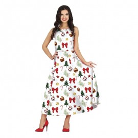 Disfraz de White Xmas Dress Adulta Disfraz de White Xmas Dress Adulta