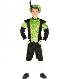 Disfraz de Paje Infantil Verde Disfraz de Paje Infantil Verde