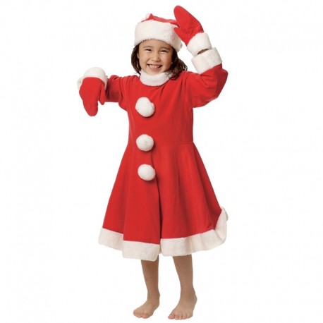 Disfraz de Mama Noel Corto Infantil