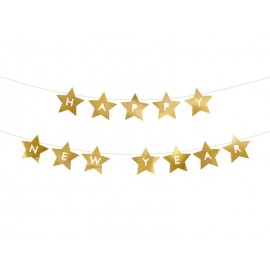 Banner Happy New Year Estrellas 290x17 cm Banner Happy New Year Estrellas 290x17 cm