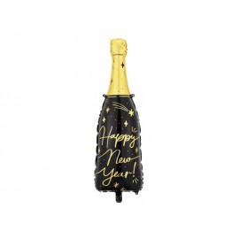 Globo Botella Foil Happy New Year 39x98 cm Globo Botella Foil Happy New Year 39x98 cm