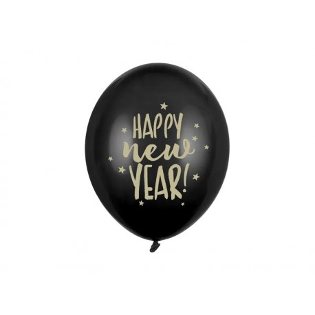 6 Globos Happy New Year 30 cm