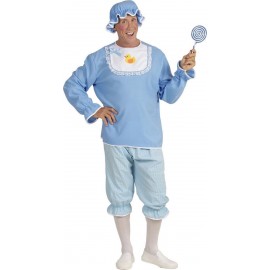 Disfraz de Bebé para Adulto Azul Disfraz de Bebé para Adulto Azul