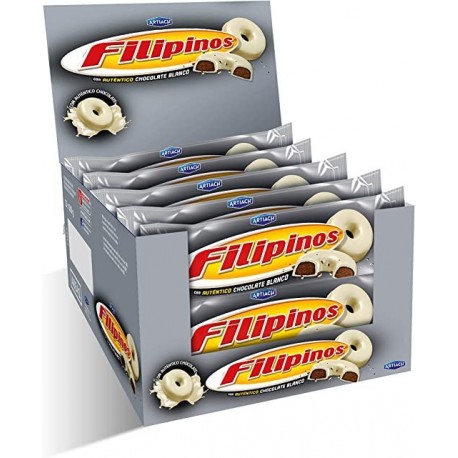 Filipinos Chocolate Blanco Filipinos 12 Paquetes 128 gr