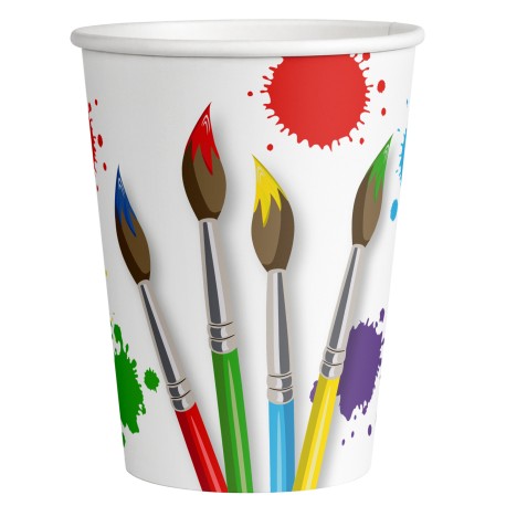 8 Vasos Fiesta Pintura