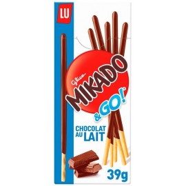 Mikado Choco Leche 24 Paquetes de 39 gr