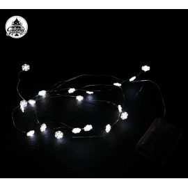 Hilo 2M 20 Led Blanco Frio Copo Nieve Hilo 2M 20 Led Blanco Frio Copo Nieve