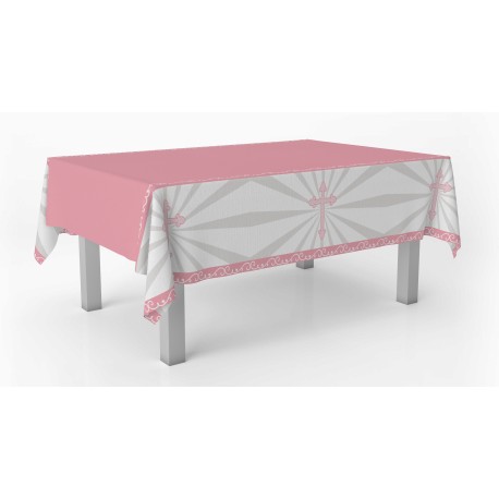 Mantel Cruz Rosa 259 X 137 Cm